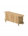 Modern oak chest of drawers, oval chest of drawers BÓN 2D - 1