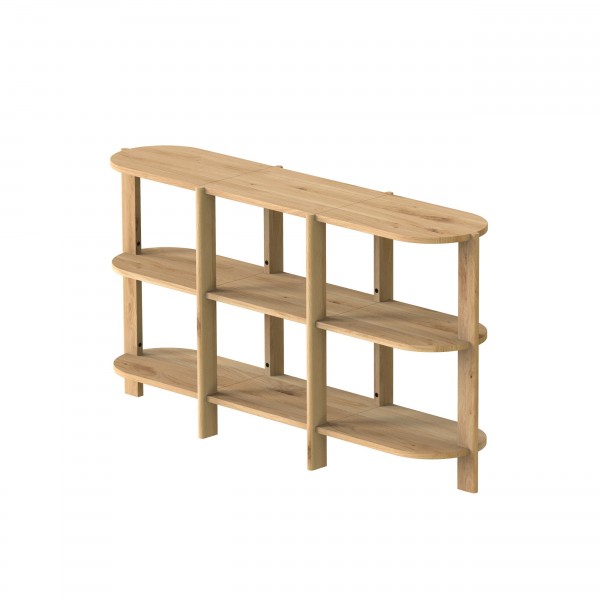 Oak bookcase 154 cm, BÓN - 1