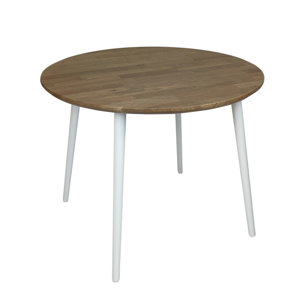 Ein runder Tisch aus massiver Eiche - 85
