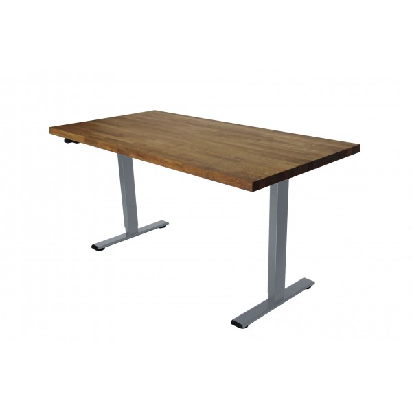 ALVA wooden desk with a liftable top, oak - 6