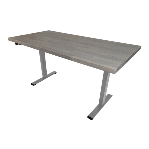 ALVA wooden desk with liftable top, beech wood - 3