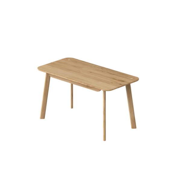 Oak desk with drawer 140 cm, BÓN - 1