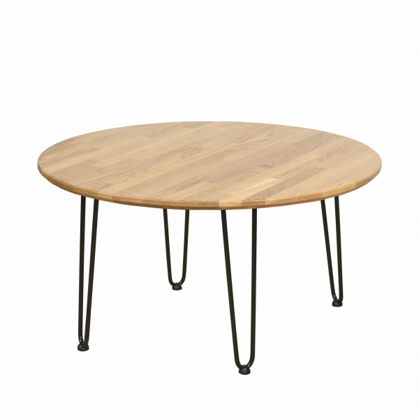 Round oak table, Iron Oak - 2