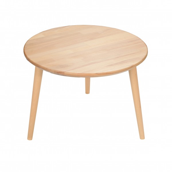Stolik okrągły z drewna bukowego - kolekcja BASIC | Moonwood, Okrągły stolik kawowy, drewniany. Stolik z drewna bukowego Basic -